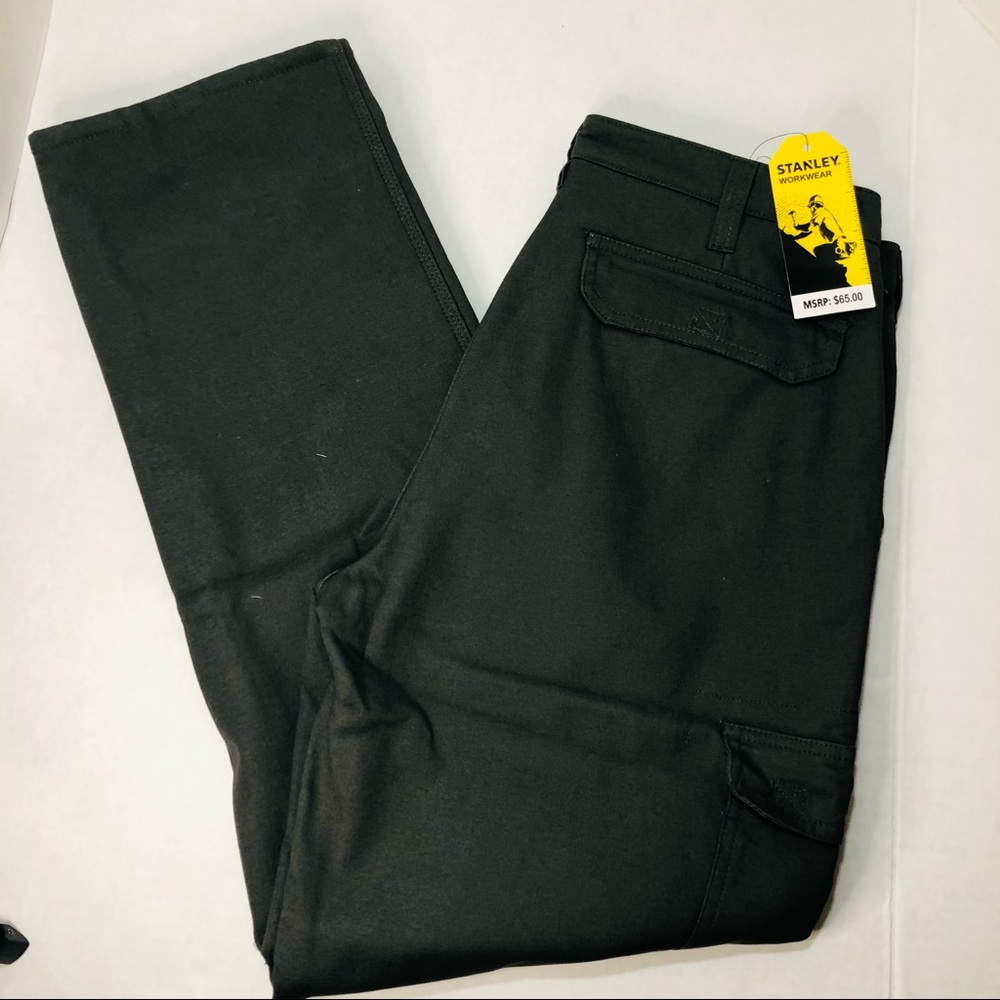 Fleece Lined Cargo Stanley Work Pants 34x32 NWT